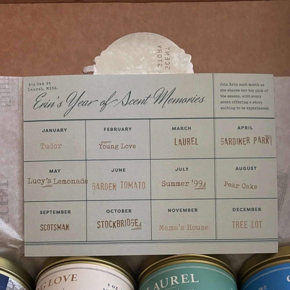 Year of Scent Memories Candle Set